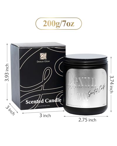 Aromatherapy Candle, Handcrafted with Natural Soy Wax and Essential Oils for Home Scented Dexun Glow uk supplements