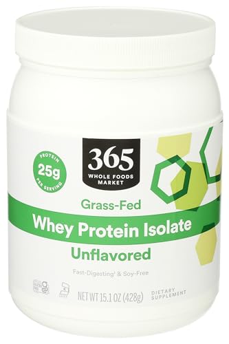 365 by Whole Foods Market, Unflavored Whey Protein Isolate, 15.1 Ounce 365 by Whole Foods Market uk supplements