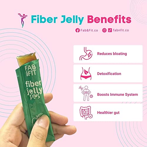 Fab and Fit Fiber Jelly Plus Melon, 10 Sachets Fab Fit uk supplements