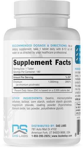 Bucked Up Chromium Picolinate 1000mcg Per Serving, Bucked Up Essentials (180 Servings Bucked Up uk supplements