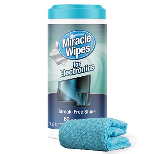 MiracleWipes for Electronics Cleaning - Screen Wipes Designed for TV, Phones, Monitors Miracle Brands uk supplements