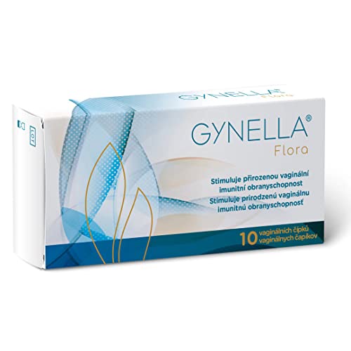 Pharma Brand GYNELLA Flora Vaginal Suppositories 10 Pieces - restores Damaged Vaginal microflora Due to Infection Pharma Brand uk supplements
