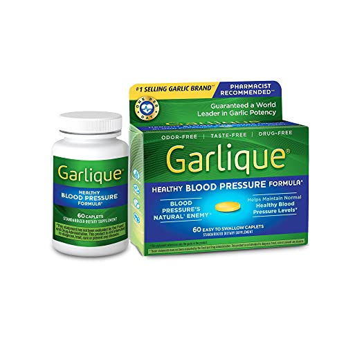 Garlique Garlic Extract Supplement, Healthy Blood Pressure Formula, Odorless & Vegan Garlique uk supplements