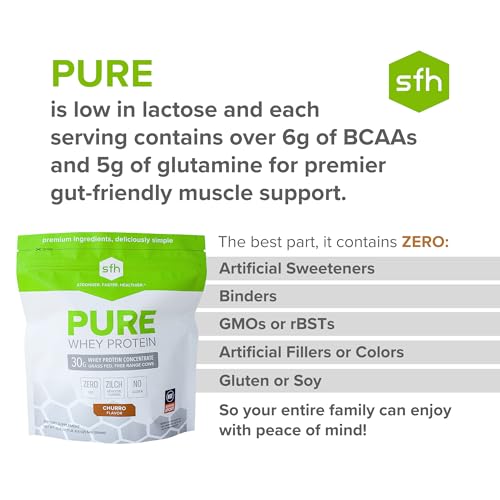 SFH Pure Whey Protein Powder Best Tasting 100% Grass Fed Whey | All Natural SFH uk supplements