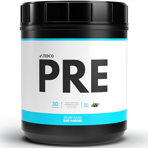 TEDCo Pre Workout Powder - All Natural Preworkout for Men, Zero Artificial Sweeteners TEDCo uk supplements