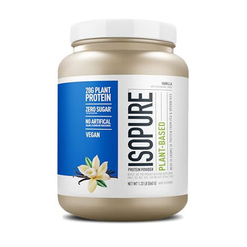Isopure Vanilla Vegan Protein Powder, with Monk Fruit Sweetener & Amino Acids, Post Work Isopure uk supplements
