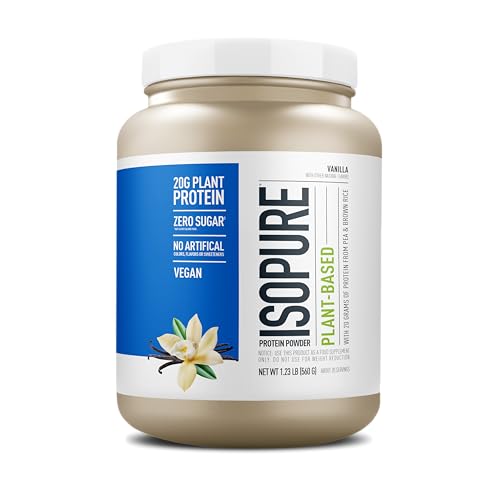 Isopure Vanilla Vegan Protein Powder, with Monk Fruit Sweetener & Amino Acids, Post Work Isopure uk supplements