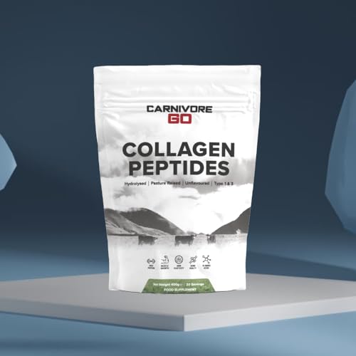 Carnivore Go Grass Fed Bovine Collagen Powder - 400g Hydrolysed Type 1 & 3 Carnivore Go uk supplements