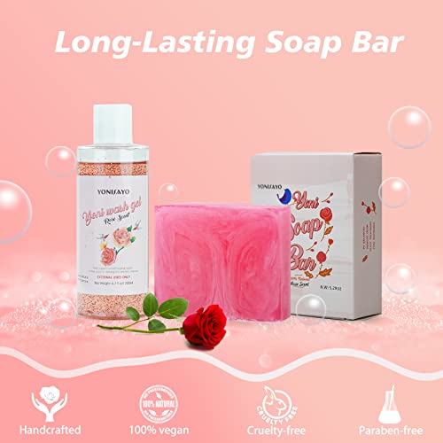 Yoni Wash & Yoni Oil & Yoni Soap for Women Set, 5.29oz Yoni Soap Bar, 2 * 30ml Feminine Oil, 6.7 fl.oz yonisayo uk supplements