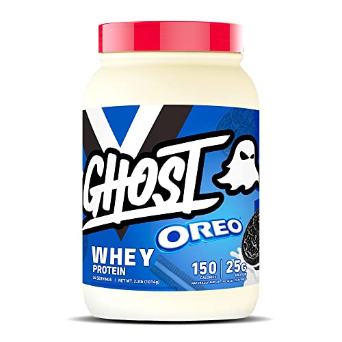 GHOST Whey Protein Powder, Oreo - 2LB Tub, 25G of Protein - Cookies & Cream Flavored GHOST uk supplements