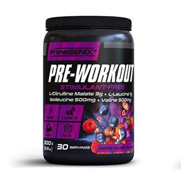PrimeGENIX Stimulant-Free Pre Workout Powder for Men and Women - Energy Boost Drink PrimeGENIX uk supplements