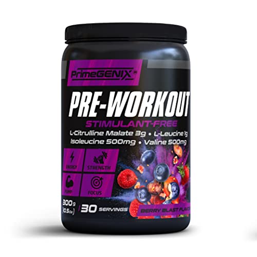PrimeGENIX Stimulant-Free Pre Workout Powder for Men and Women - Energy Boost Drink PrimeGENIX uk supplements