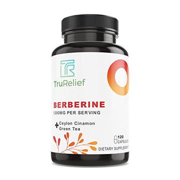 TR TRURELIEF Berberine 1200mg w/Ceylon Cinnamon & Green Tea - 120 Caps TR TRURELIEF uk supplements