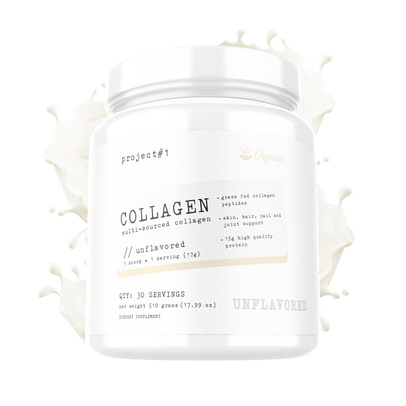 Project #1 Nutrition Multi-Sourced Collagen Powder | Grass-Fed Peptides for Skin, Hair Project #1 uk supplements