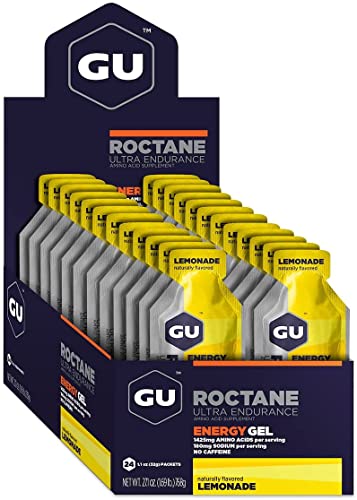GU Energy Roctane Ultra Endurance Energy Gel, 24-Count, Lemonade GU Energy uk supplements