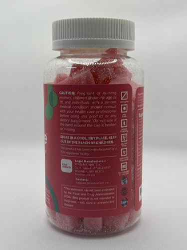 kindnature Myo-Inositol & D-Chiro Inositol Gummies for Women – 2000mg + 50mg, Ideal 40:1 Ratio – with Vitamin D & Folate – Hormone Balance Support – Vegan, Watermelon Flavor (120 Gummies) kindnature uk supplements