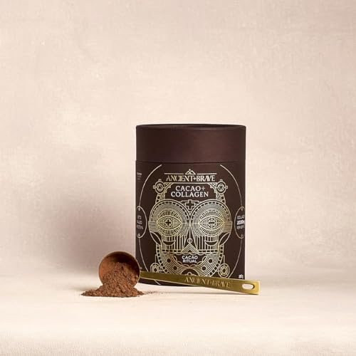 Ancient + Brave - Cacao + Collagen Powder 250g - Peruvian Raw Cacao Hot Chocolate with Grass-Fed Hydrolysed Bovine Collagen Ancient + Brave uk supplements