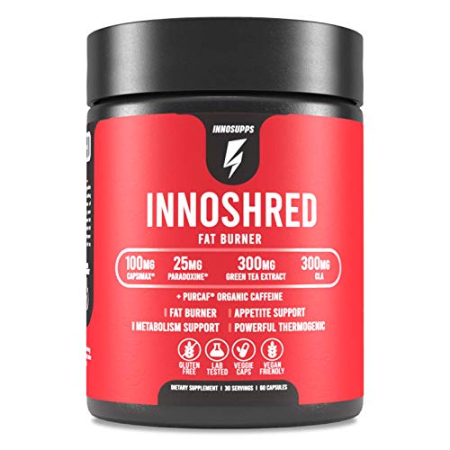 Inno Shred - Day Time Fat Burner | 100mg Capsimax, Grains of Paradise, Organic Caffeine InnoSupps uk supplements