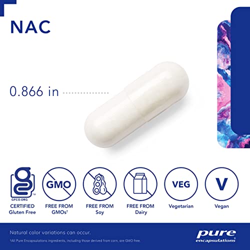 Pure Encapsulations NAC 600 mg - NAC Supplement for Lung Health & Immune Support Pure Encapsulations uk supplements