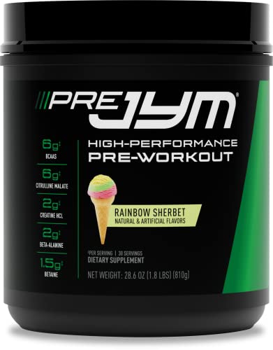 JYM Supplement Science Pre Jym Rainbow Sherbet, 30 Servings, Rainbow Sherbet JYM Supplement Science uk supplements