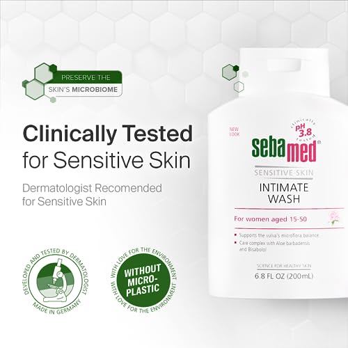 SEBAMED Feminine Intimate Wash pH 3.8 for Microflora Balance with Aloe Vera Mild Organic Based Daily SEBAMED uk supplements