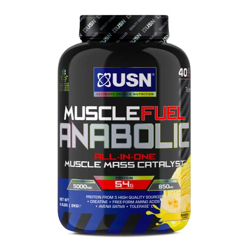 USN Muscle Fuel Anabolic Banana All-in-one Protein Powder Shake (2kg): Workout-Boosting USN uk supplements