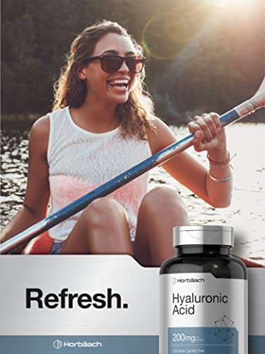 Hyaluronic Acid Supplement | 200 mg | 150 Capsules | Non-GMO and Gluten Free Supple Horbäach uk supplements