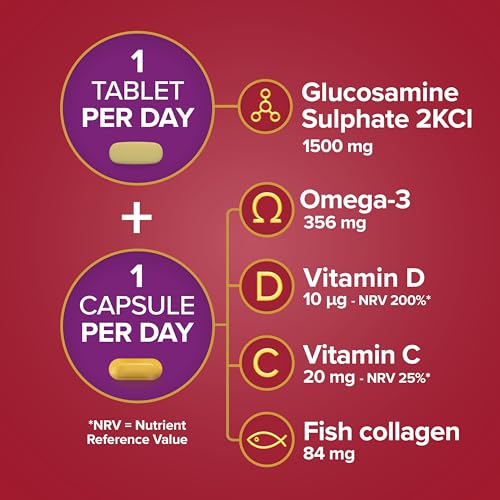 Seven Seas JointCare Max, With High-Strength Glucosamine plus Omega-3, Collagen Seven Seas uk supplements