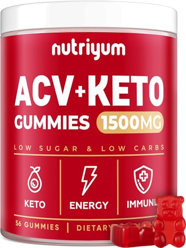 Keto ACV Gummies 1500 mg - Gelatin-Free Apple Cider Vinegar Gummies - Low Carbs Pectin XELAR uk supplements