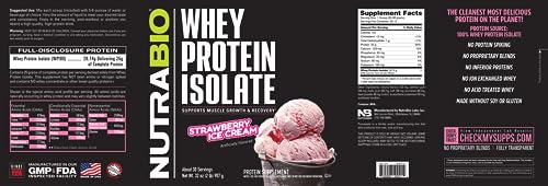 NutraBio Whey Protein Isolate Supplement – 25g of Protein Per Scoop with Complete NutraBio uk supplements