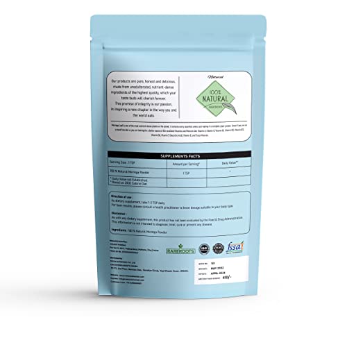 RAREROOT Moringa Leaf Powder for Weight Loss - 250g RAREROOT uk supplements