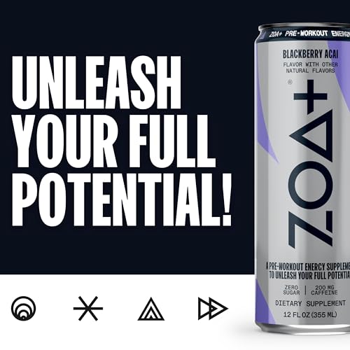 ZOA+ Pre-Workout Sugar Free Energy Drink, Orange Grapefruit - NSF Certified for Sport ZOA uk supplements