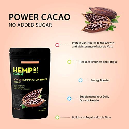 Canah Hemp Up Organic Protein Shake Powder – Muscle gain & Boost up Immune System, HEMP UP! uk supplements