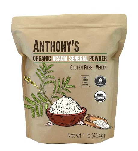 Anthony's Organic Acacia Senegal Powder, 1 lb, Batch Tested Gluten Free, Non GMO Anthony's uk supplements