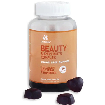 Women's Beauty Superfruits Complex and Multi Vitamin Gummies, 15 Essential Nutrients In One for Beauty Skin Hair Nails Lite Supply uk supplements
