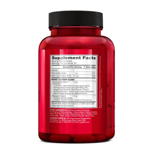 BSN NITRIX 2.0 - Nitric Oxide Precursors, 3g Creatine, 3g L Citrulline - Supports Workout BSN uk supplements