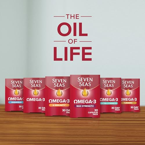 Seven Seas Omega-3 Fish Oil, Max Strength, Omega 3 + Vitamin D For Whole Body Health Seven Seas uk supplements