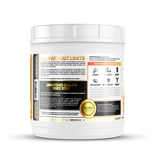 LIMITLESS Magnum 504g - Muscle Workout Powder, Sport Pre Workout for Men and Women LIMITLESS uk supplements