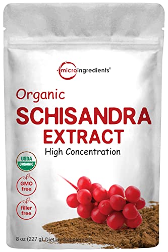 Organic Schisandra Extract Powder, 8 Ounce, Traditional Adaptogen and Filler Micro Ingredients uk supplements