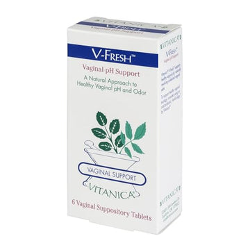 Vitanica, V-Fresh, Vaginal pH Support, 6 Suppositories Vitanica uk supplements