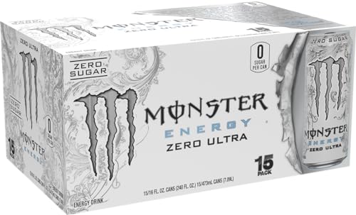 Monster Energy Zero Ultra, Sugar Free Energy Drink, 16 Ounce (Pack of 15) Monster Energy uk supplements