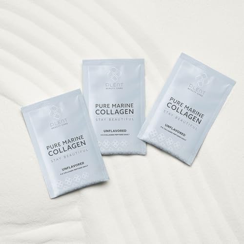 Plent Pure Marine Collagen Unflavoured - Stay Beautiful - 5G Collagen Peptides Daily - 30 Sachets Plent uk supplements
