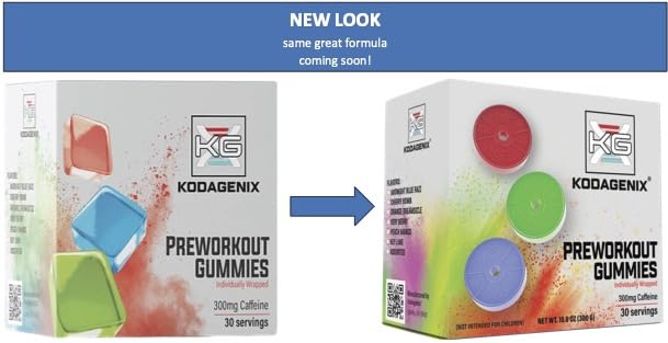 Kodagenix Pre Workout Gummies for Men and Women with Caffeine, L-Citrulline and Beta Kodagenix uk supplements
