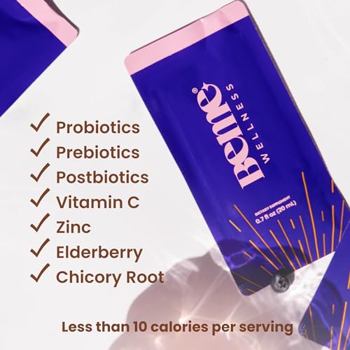 Be Healthy 3-in-1 Liquid Probiotics for Women and Men - Vitamin C, Zinc, Elderberry BeMe uk supplements