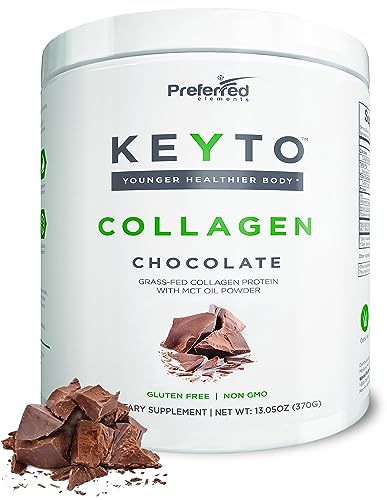 Keto Collagen Protein Powder with MCT Oil – Keto and Paleo Friendly Grass Fed and Pasture Preferred Elements uk supplements