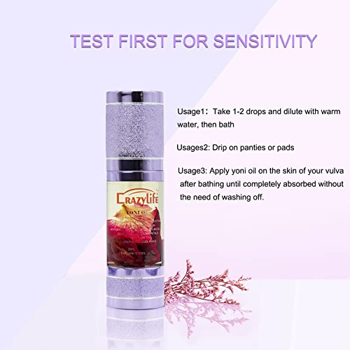 Yoni Oil Feminine Care, All Natural Oil Moisturizer, Vaginal Spray PH Balance Eliminates Odor Wovarkie uk supplements