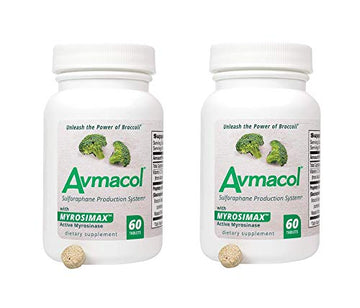 AVMACOL® (120) 2 Bottle Value Sulforaphane Supplement with Myrosinase AVMACOL uk supplements