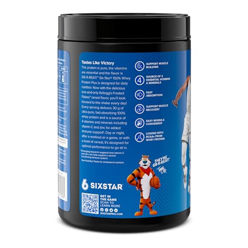 Six Star Whey Protein Powder Plus | Muscle Building & Recovery Plus Immune Support Six Star uk supplements