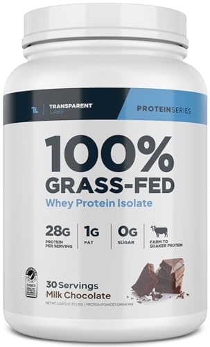 Transparent Labs Grass-Fed Whey Protein Isolate - Naturally Flavored, Gluten Free Transparent Labs uk supplements
