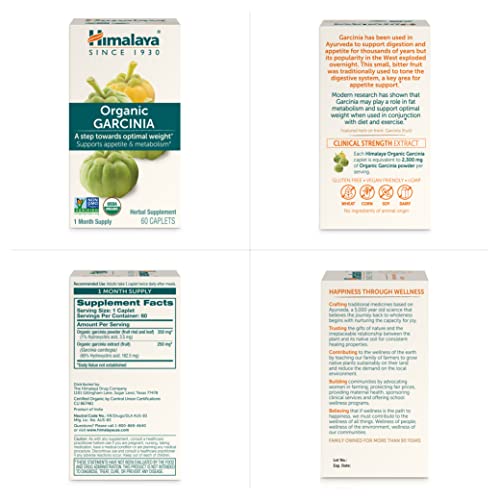 Himalaya Organic Garcinia Cambogia for Weight Loss, Promotes Healthy Body Weight Himalaya uk supplements